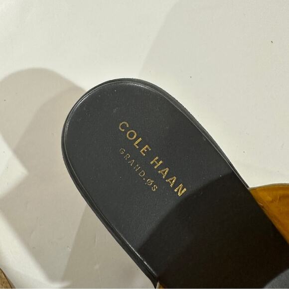 Cole Haan Allesa Grand‎ Platform Wedge Slide Sandals in Roccia Snake Size 11 - Picture 5 of 12